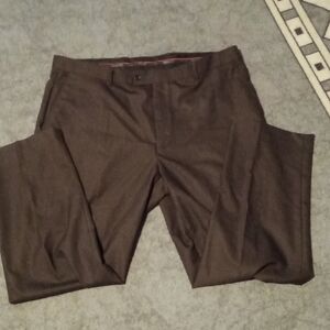 Bocaccio men's dress pants. Size 42 x 30. Brown and black plaid